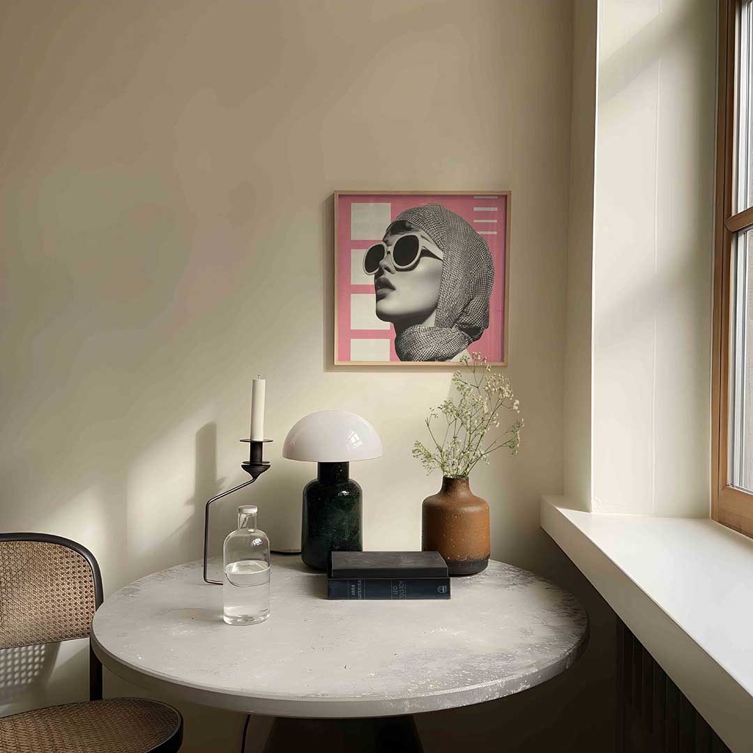 Vrouw met zonnebril Poster