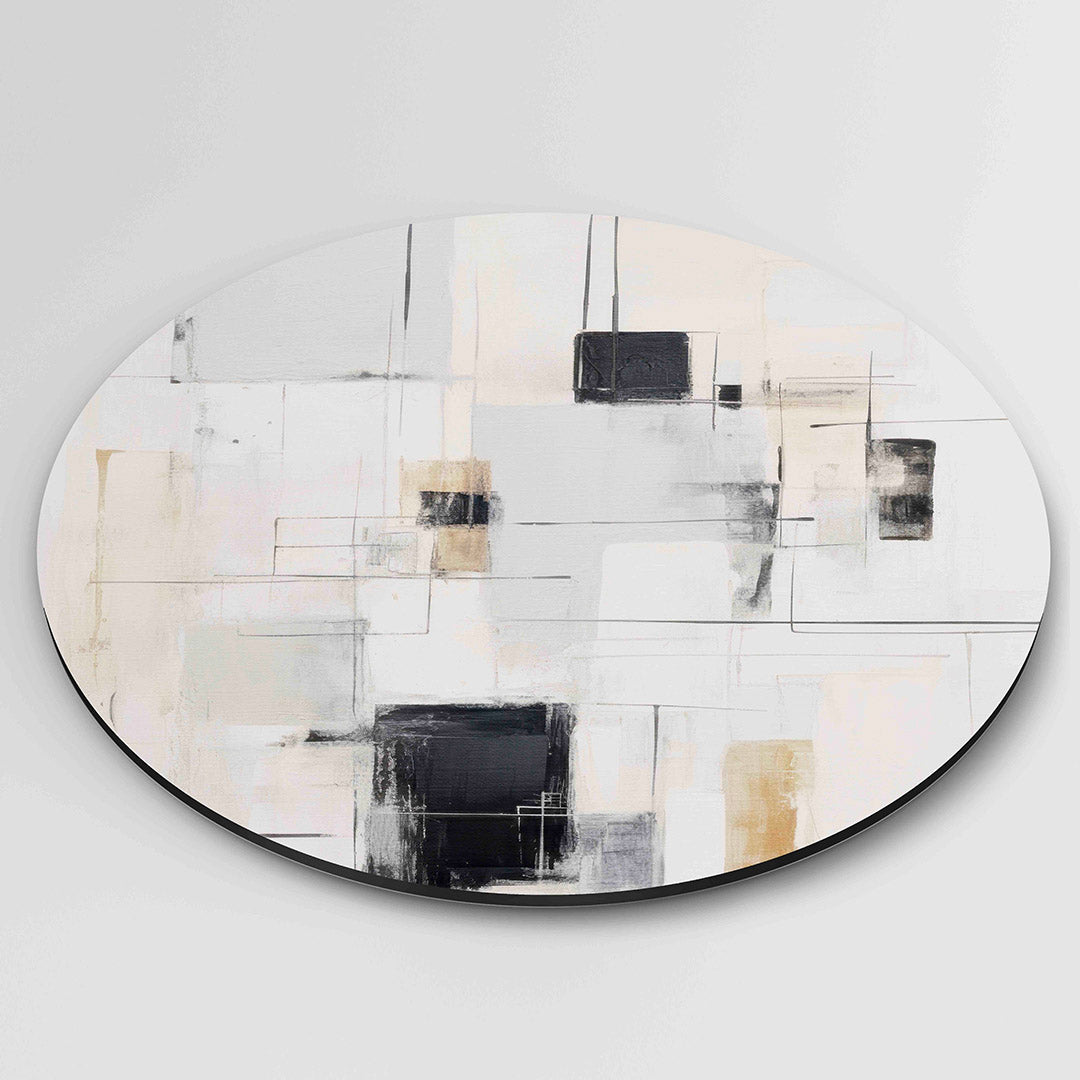 Abstracte lijnen Muurcirkel