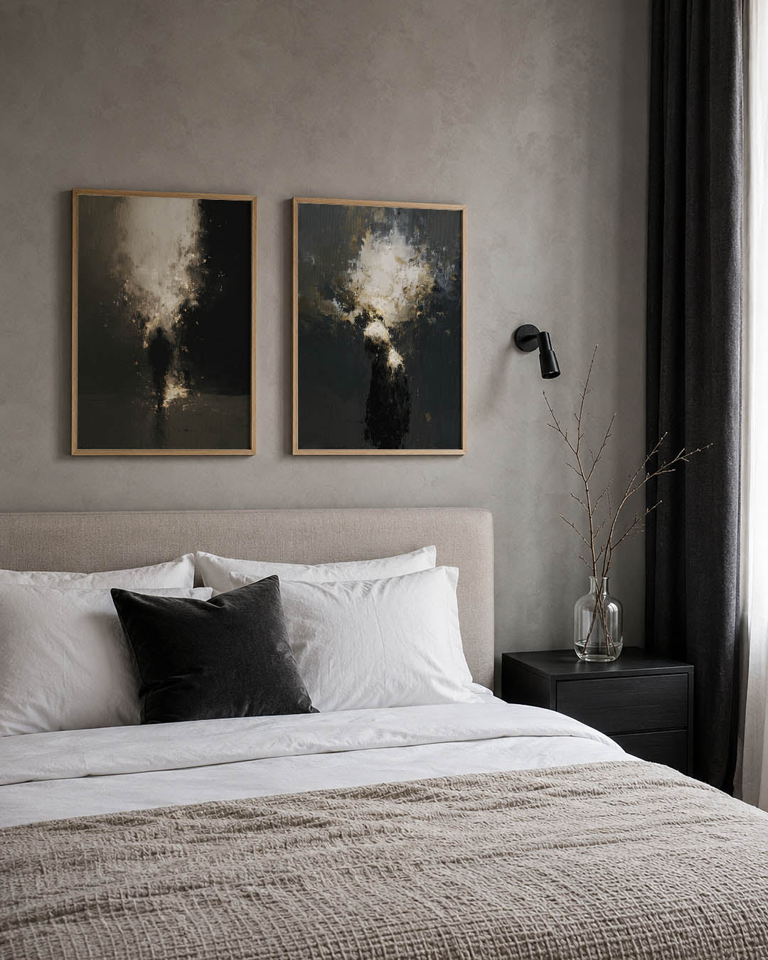 Vervagende silhouet Posterset
