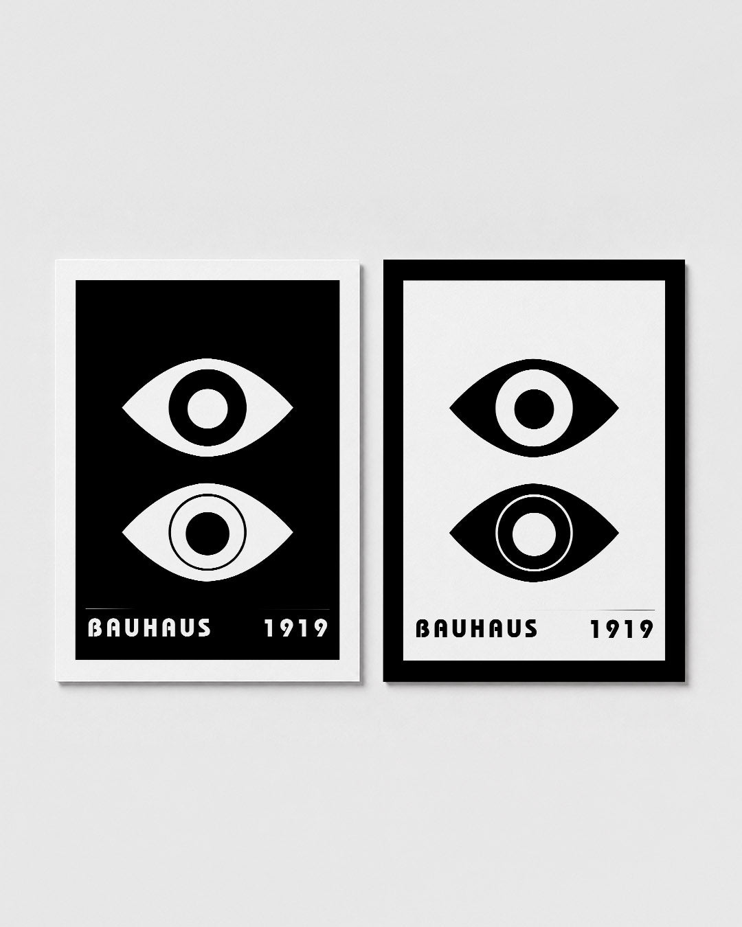 Oogvormen contrast Posterset