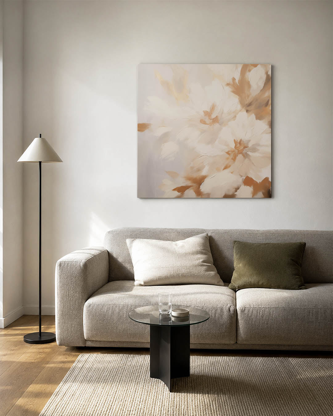 Dromerige bloemen Kunstwerk