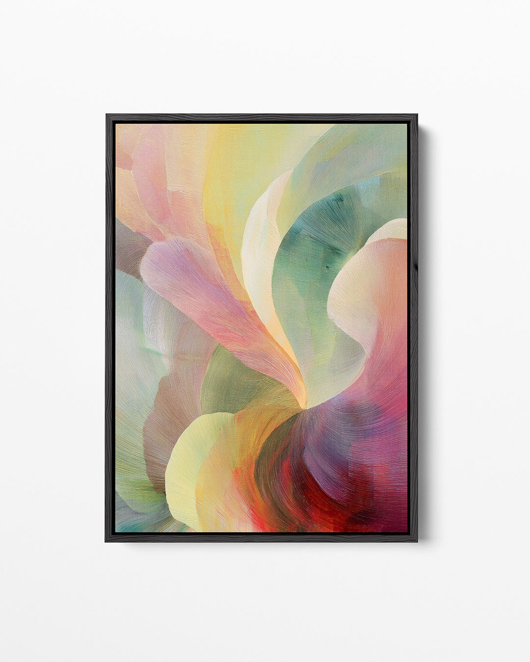 Vloeiende kleurencompositie Kunstwerk