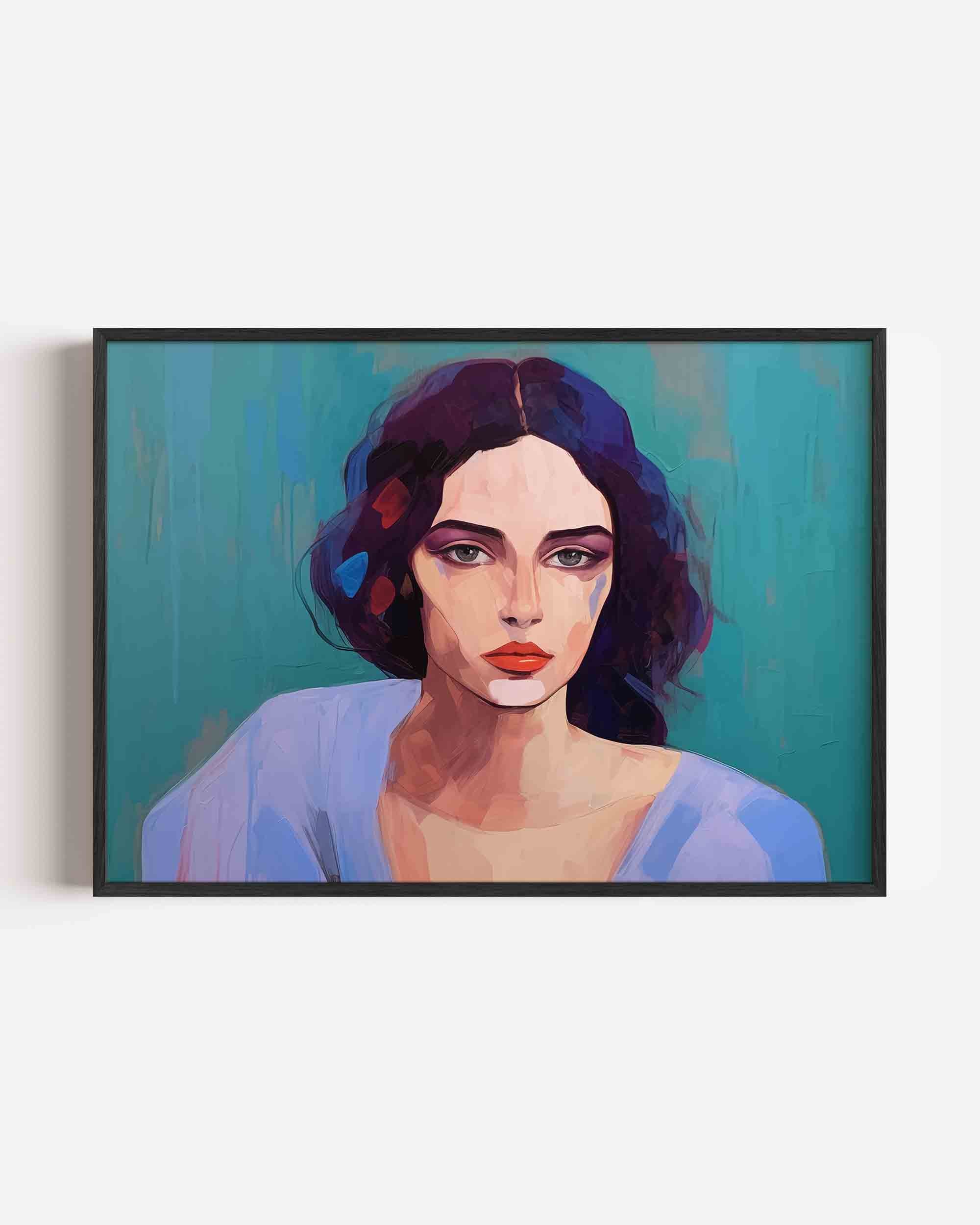 Portret vrouw Poster