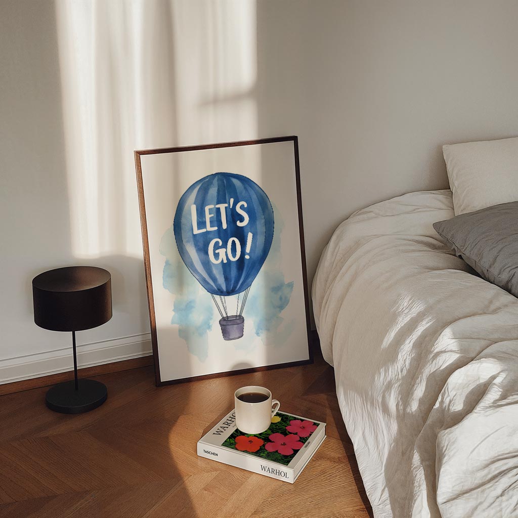 Inspirerende Luchtballon Poster-WallArtistic