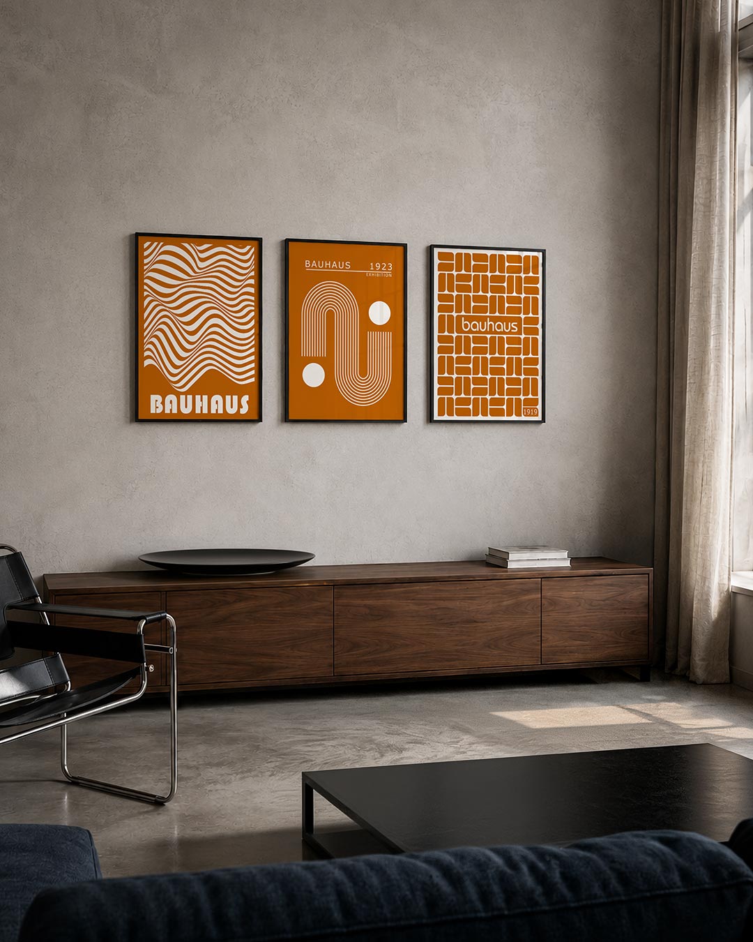 Golvend lijnenspel Posterset