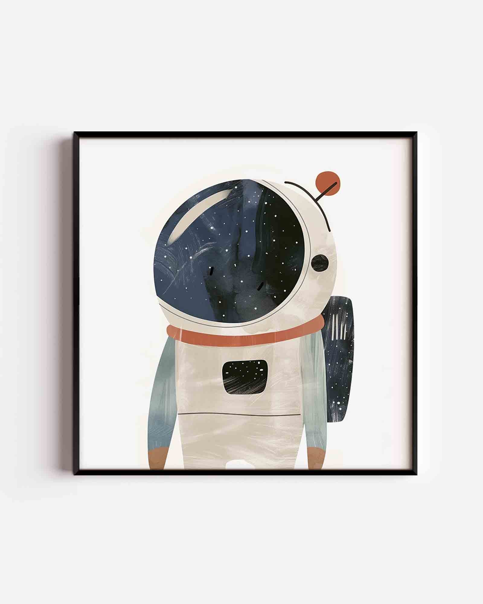 Astronaut met helm Poster