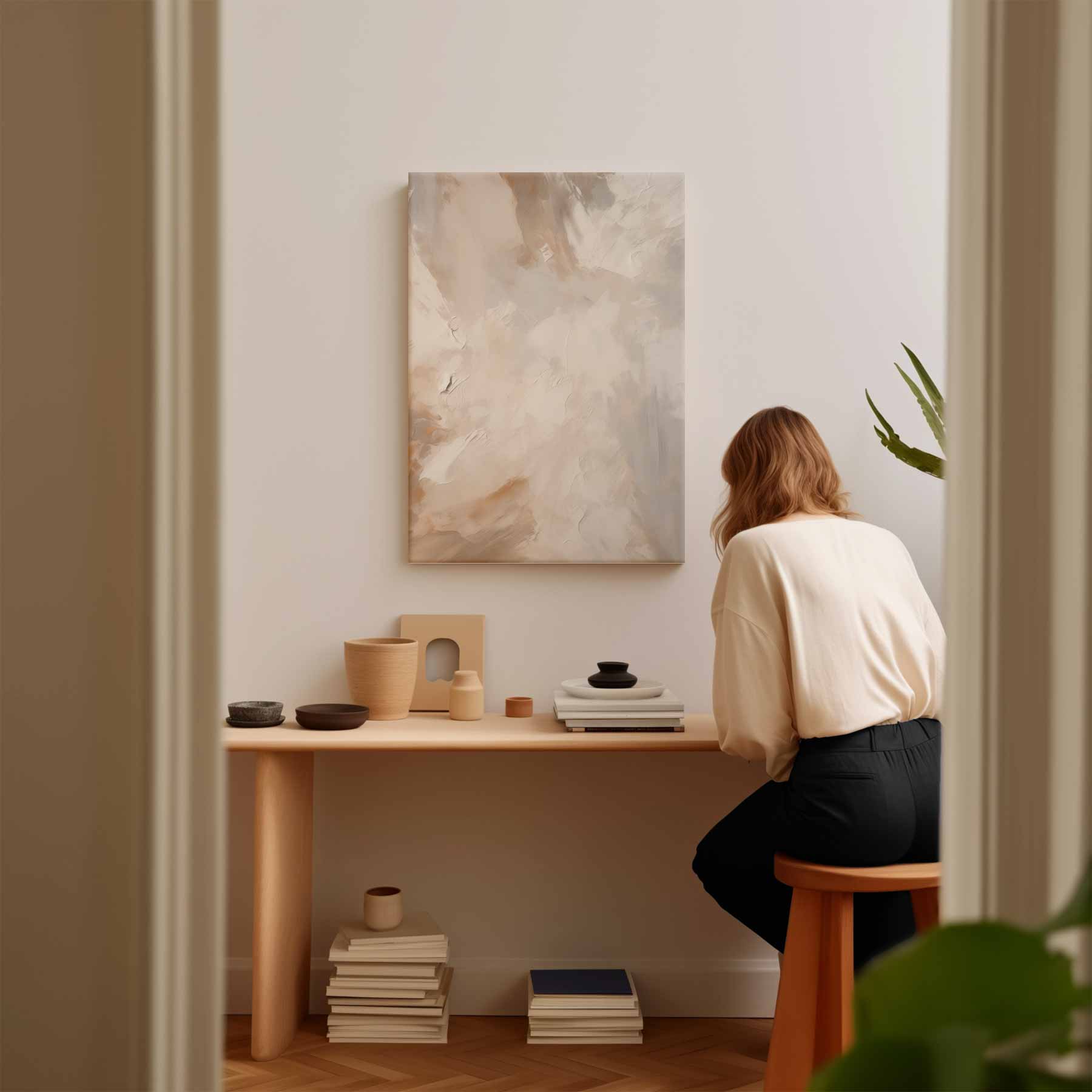 Subtiele Woestijndromen Kunstwerk-canvas-dibond-plexiglas-wanddecoratie-WallArtistic