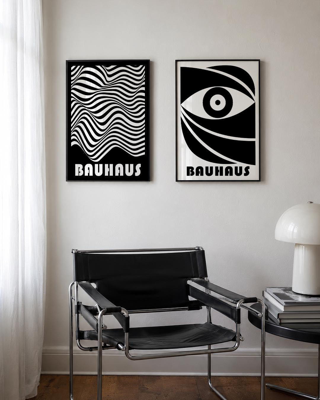 Golvend lijnenspel Posterset