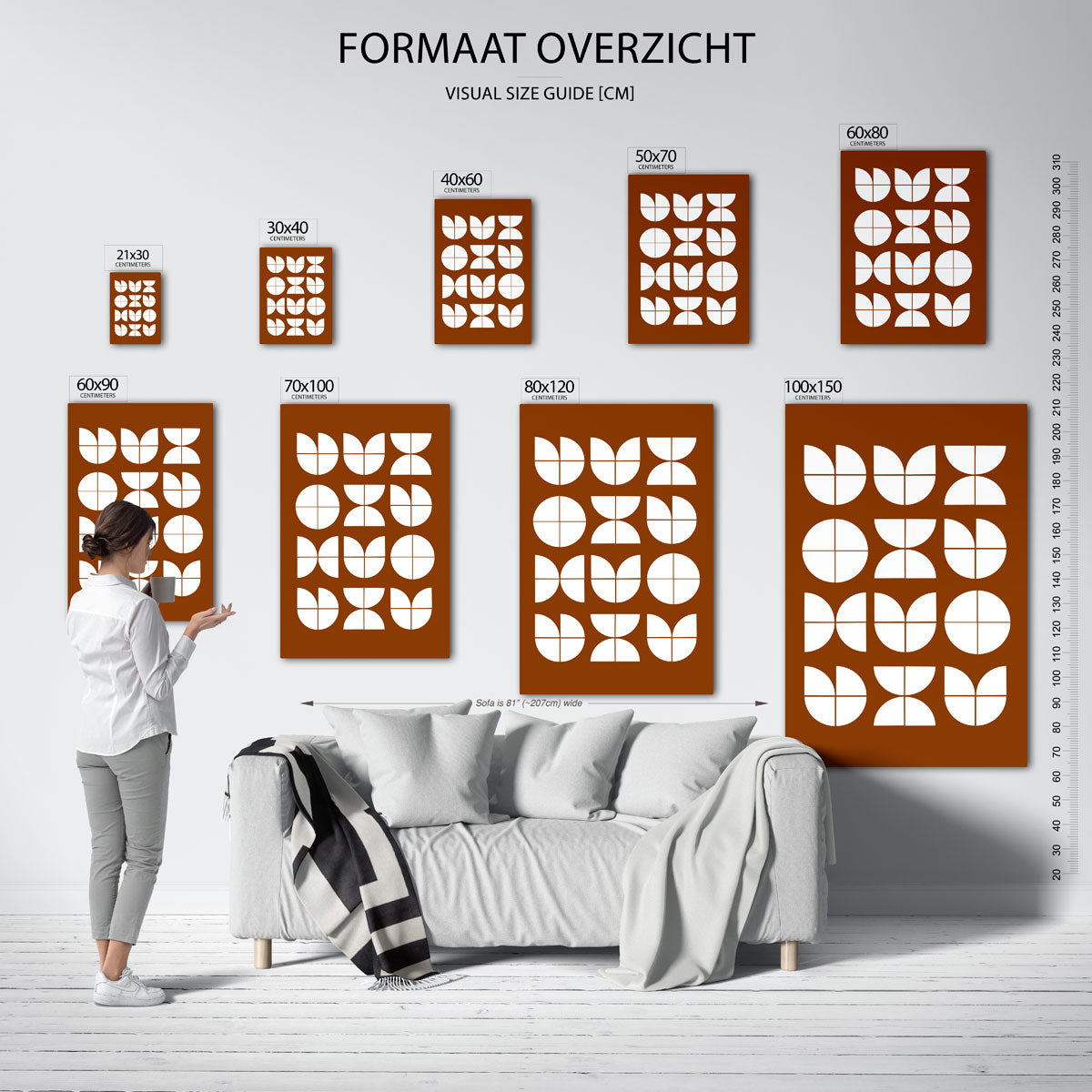 Vormritme en balans Poster