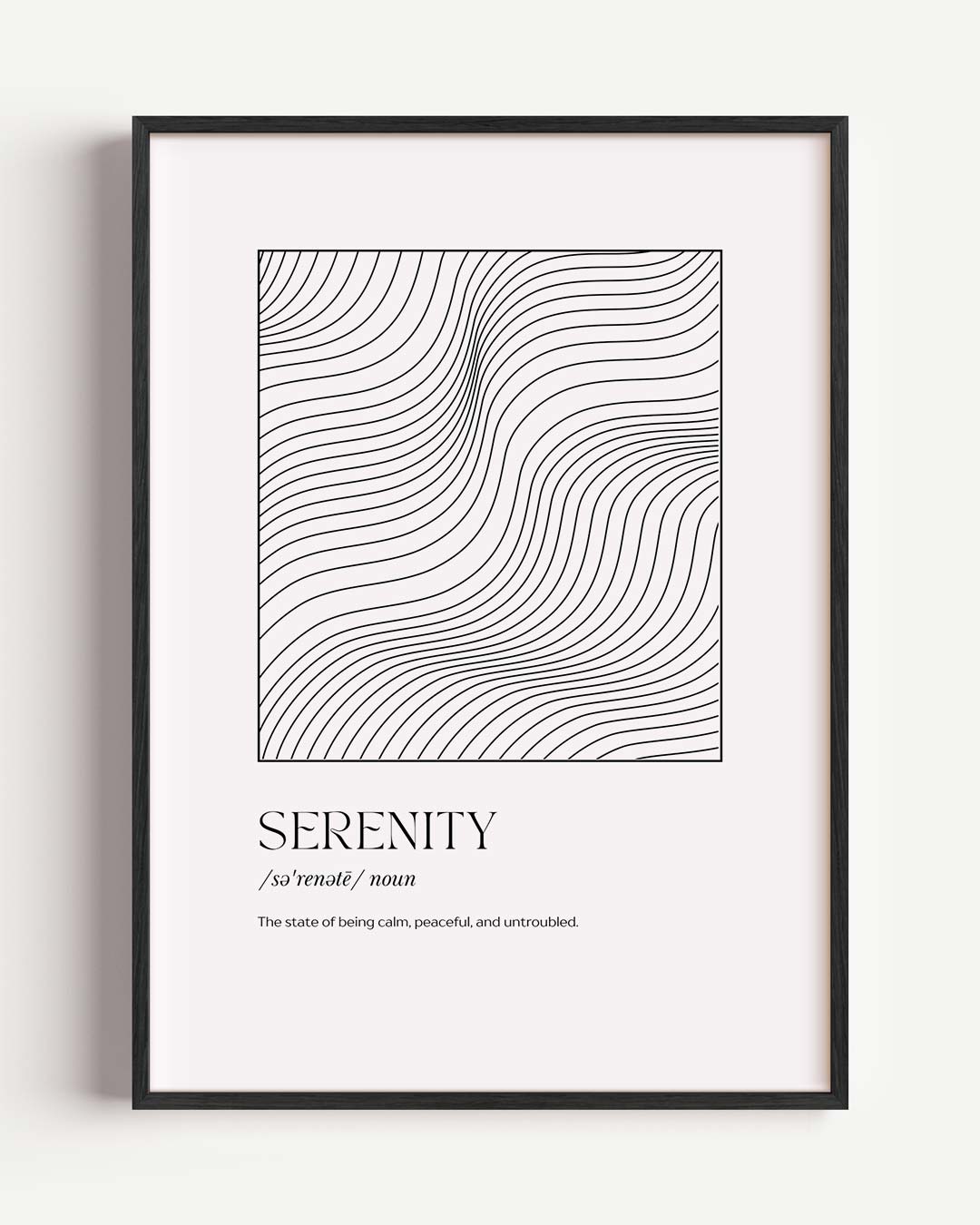 Serenity Lijnkunst Poster-WallArtistic