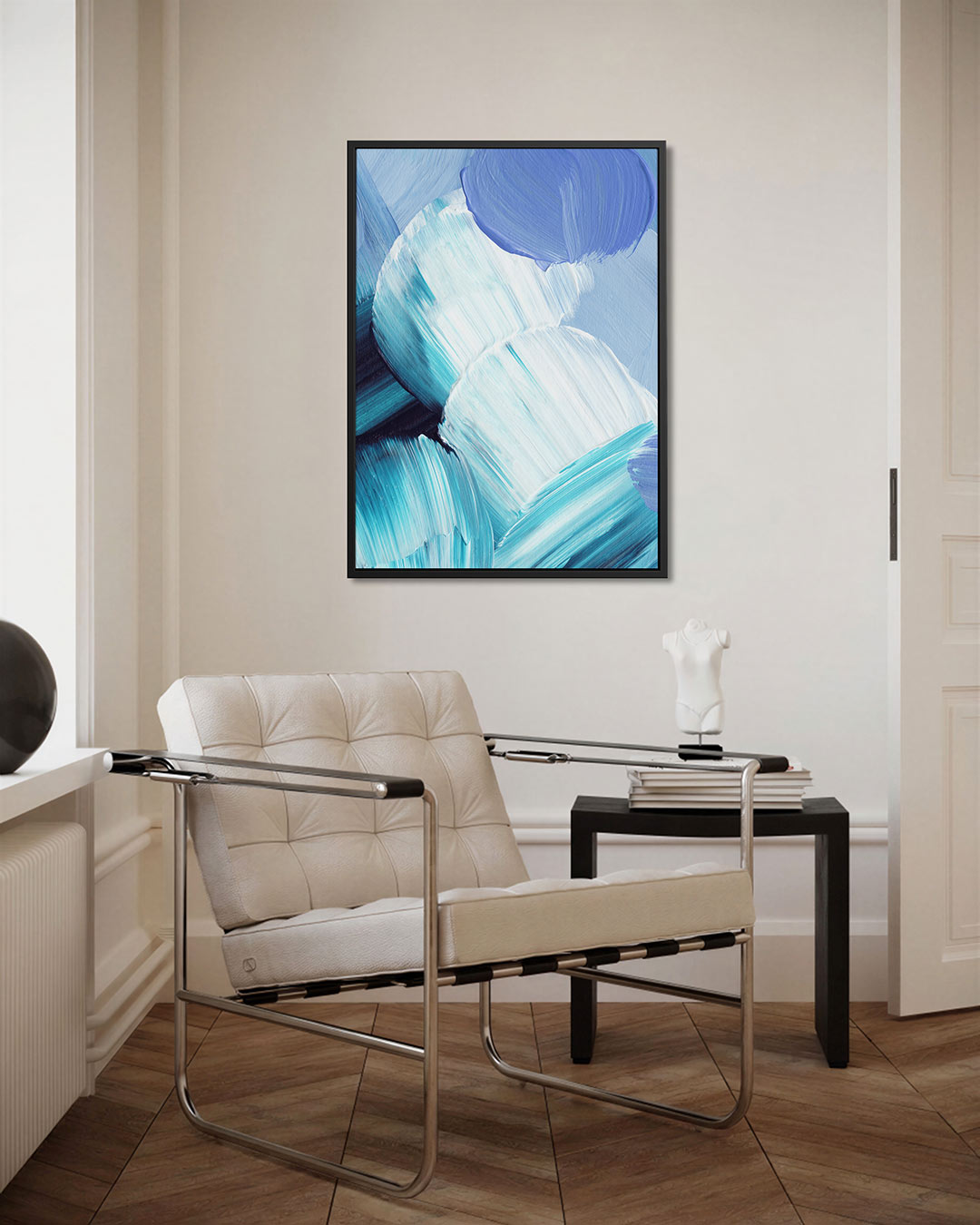 Dynamische kleurencompositie Kunstwerk