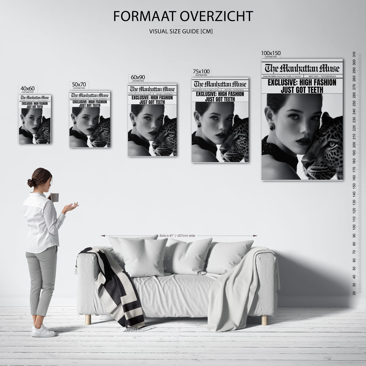 Mode en wildheid Kunstwerk