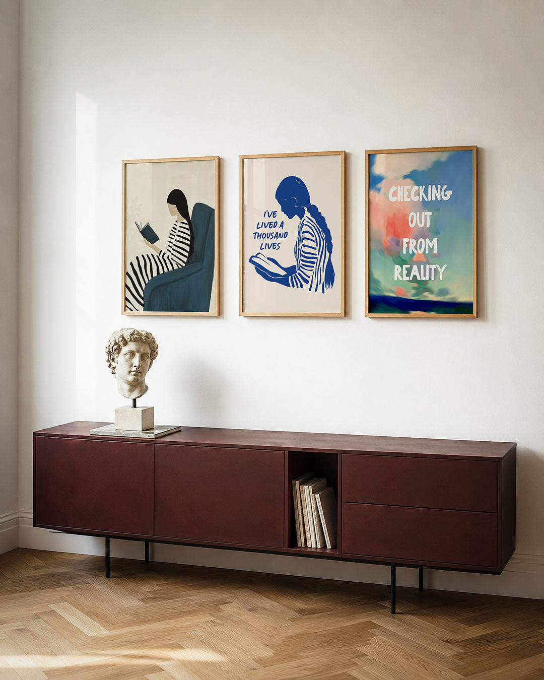 Gestreepte rust Posterset