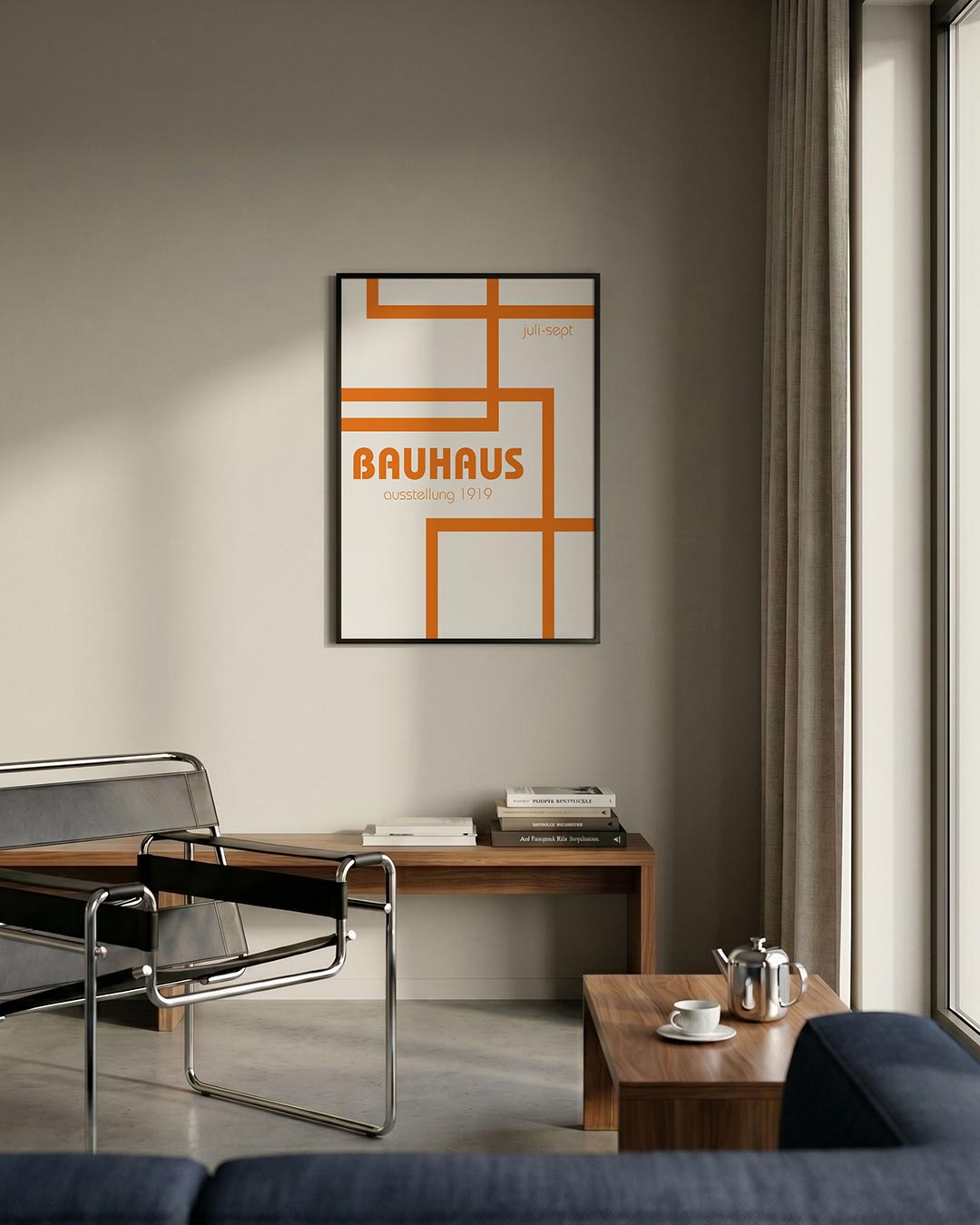 Lijnen en kleurvlakken Poster