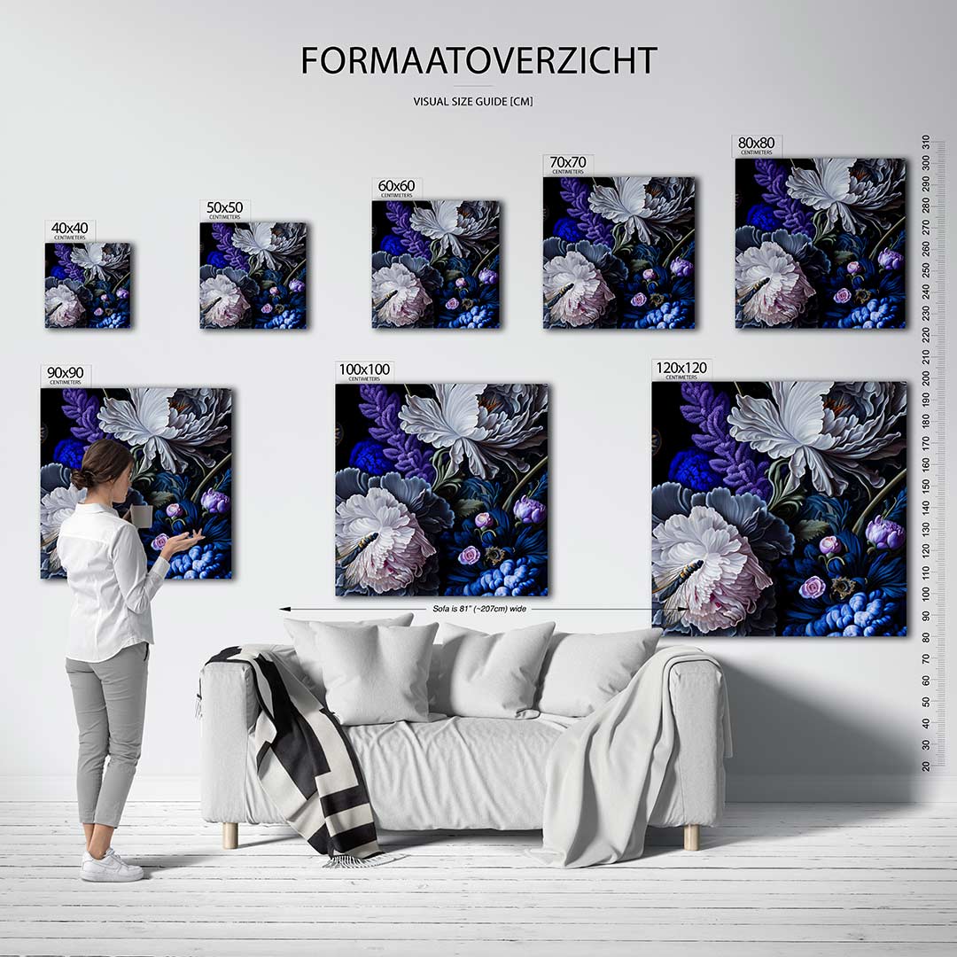 Bloemrijke compositie Kunstwerk