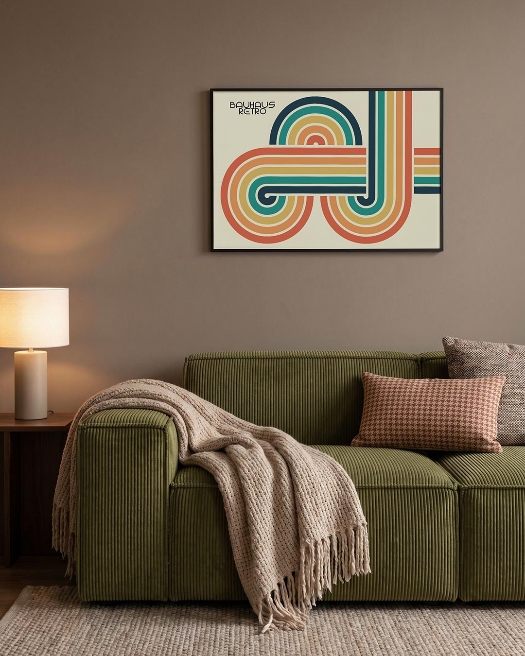 Kleurrijke lijnen Poster