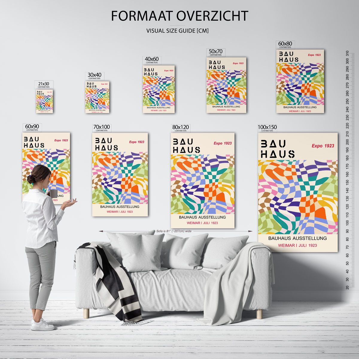 Vorm en kleurvlakken Poster