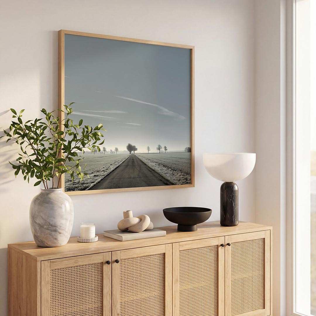 Rustige weglandschap Poster