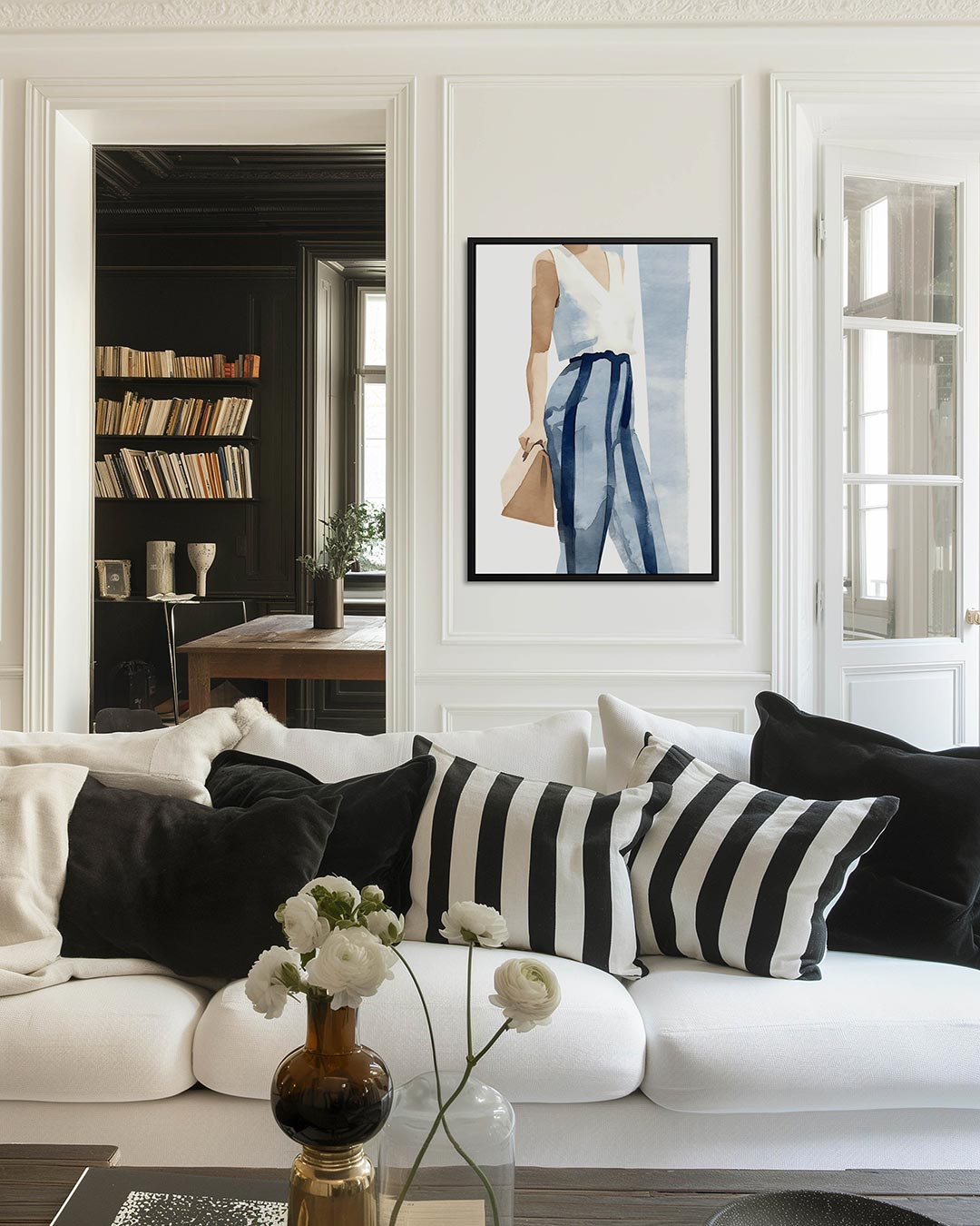 Gestileerde modefiguur Kunstwerk