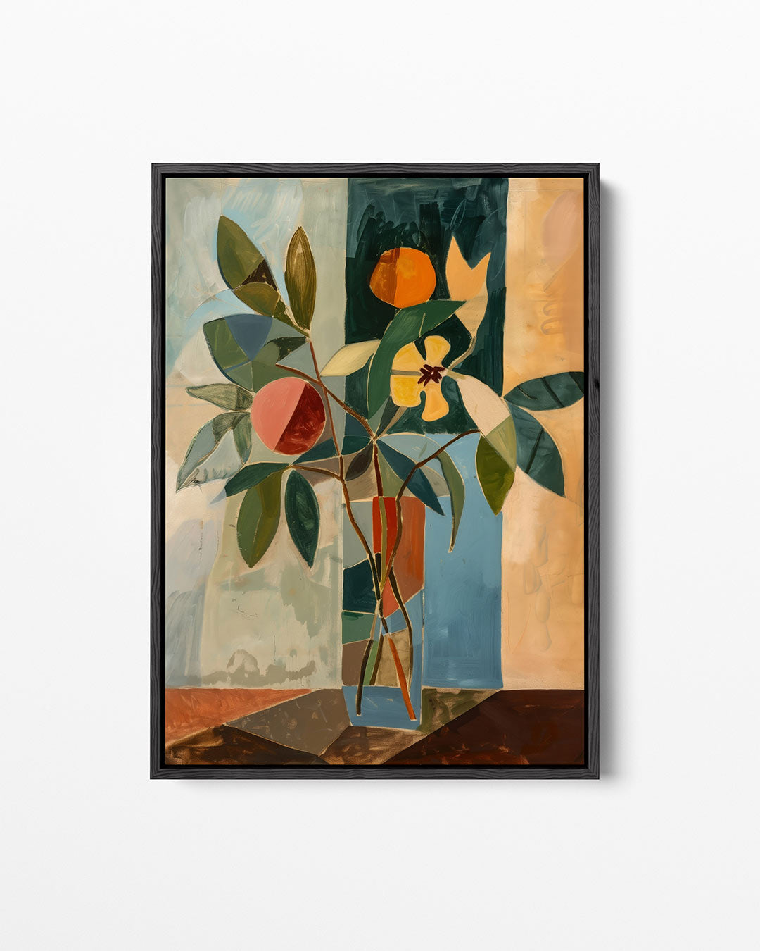 Geometrische bloemvormen Kunstwerk