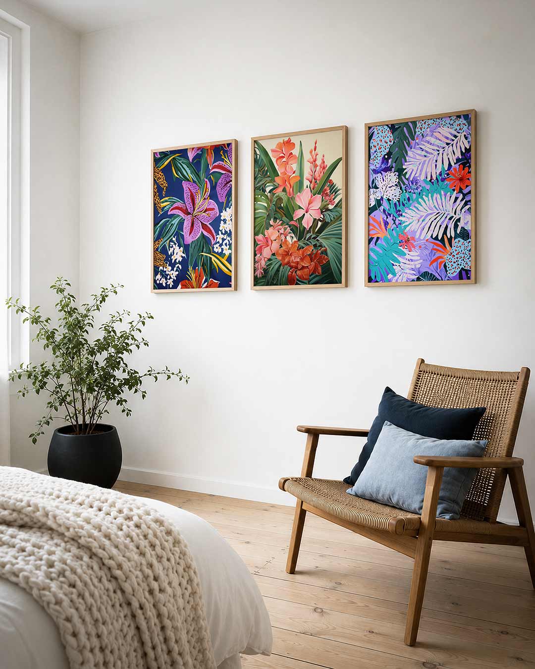 Bloemrijke kleurenpracht Posterset