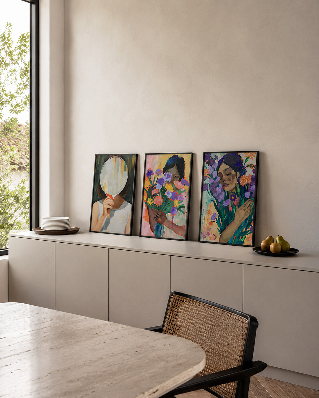 Spiegel en kleur Posterset