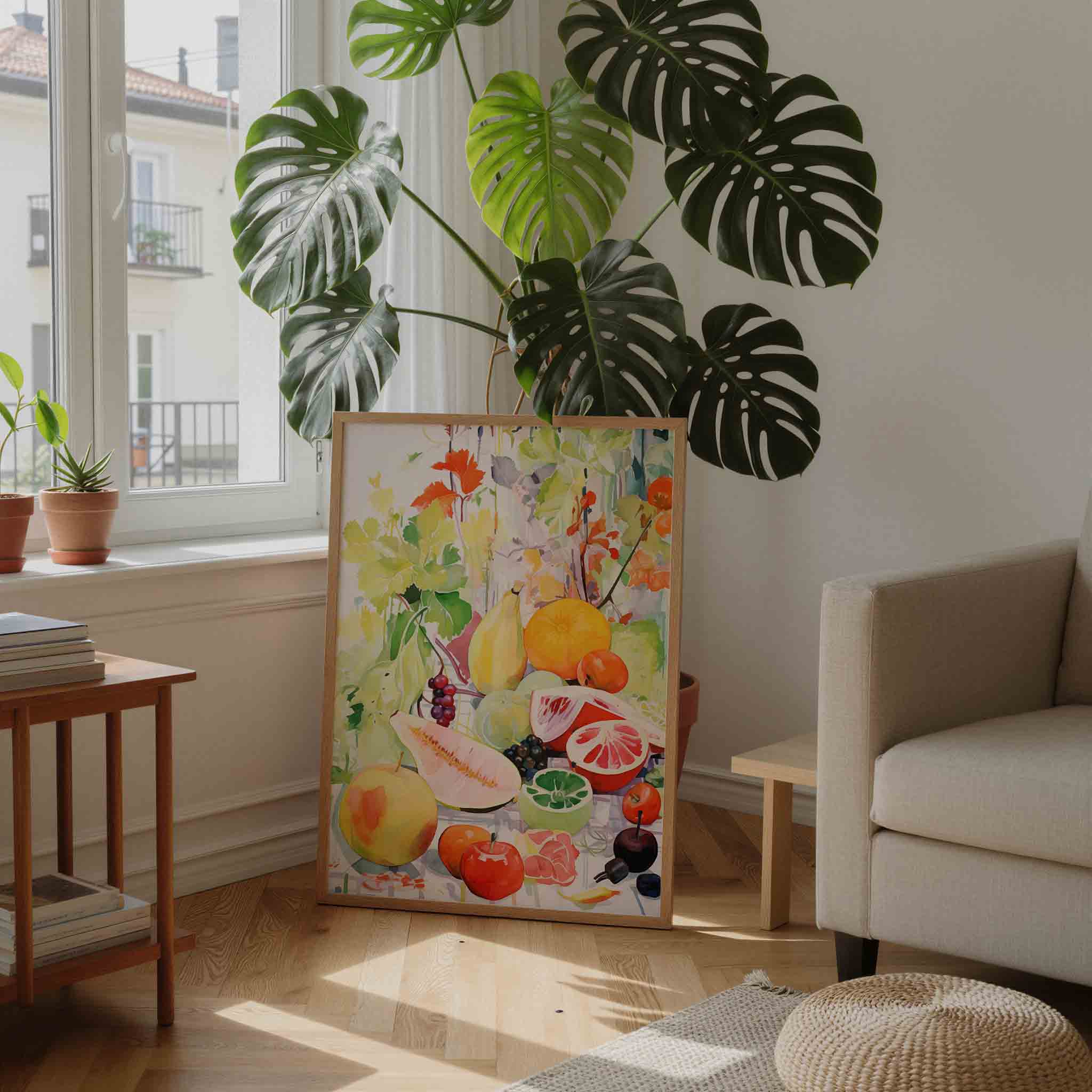 Fruit en bladeren Poster
