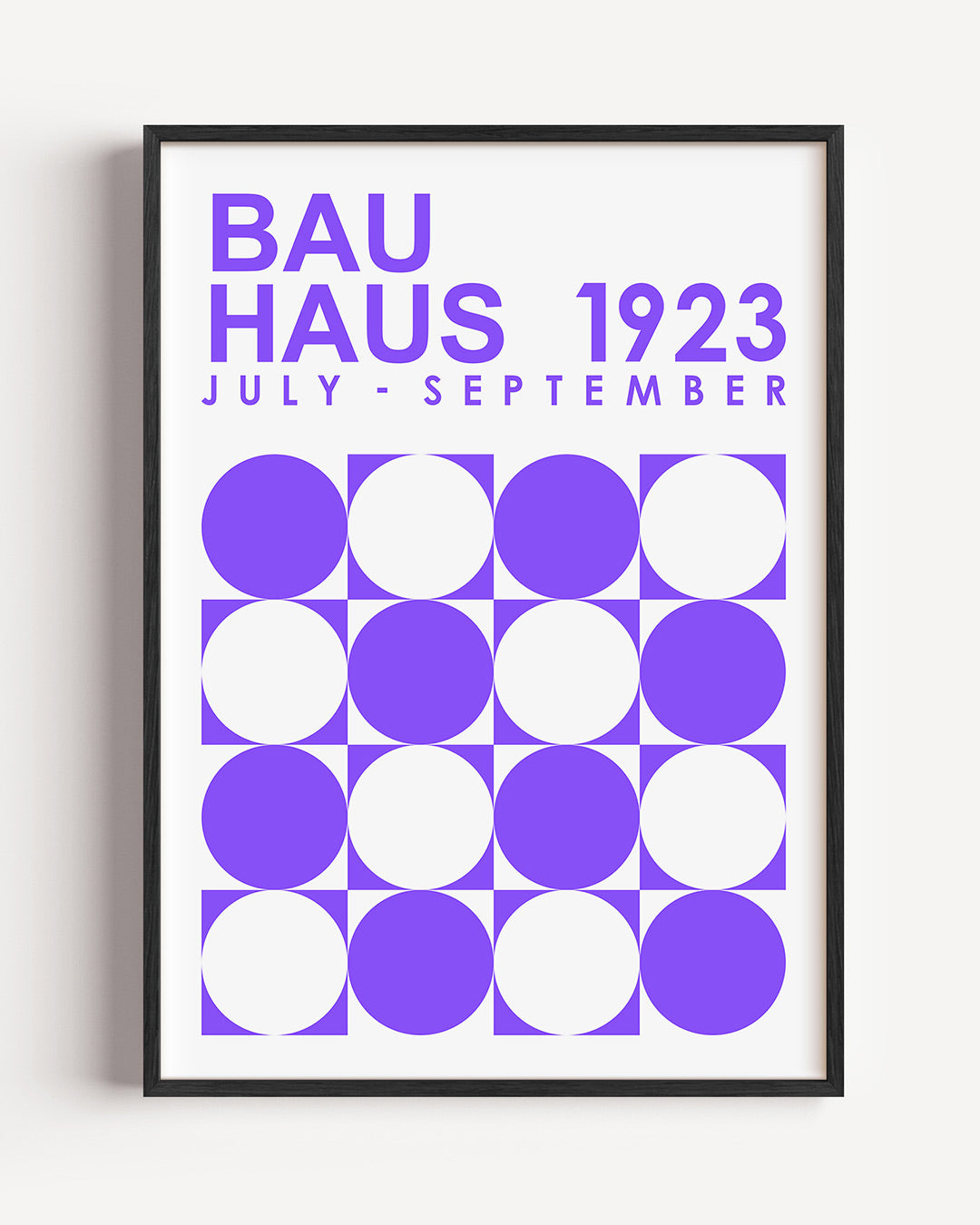 Cirkelpatroon en tekst Poster