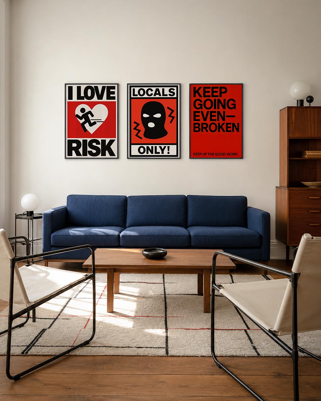 Dynamisch lijnenspel Posterset