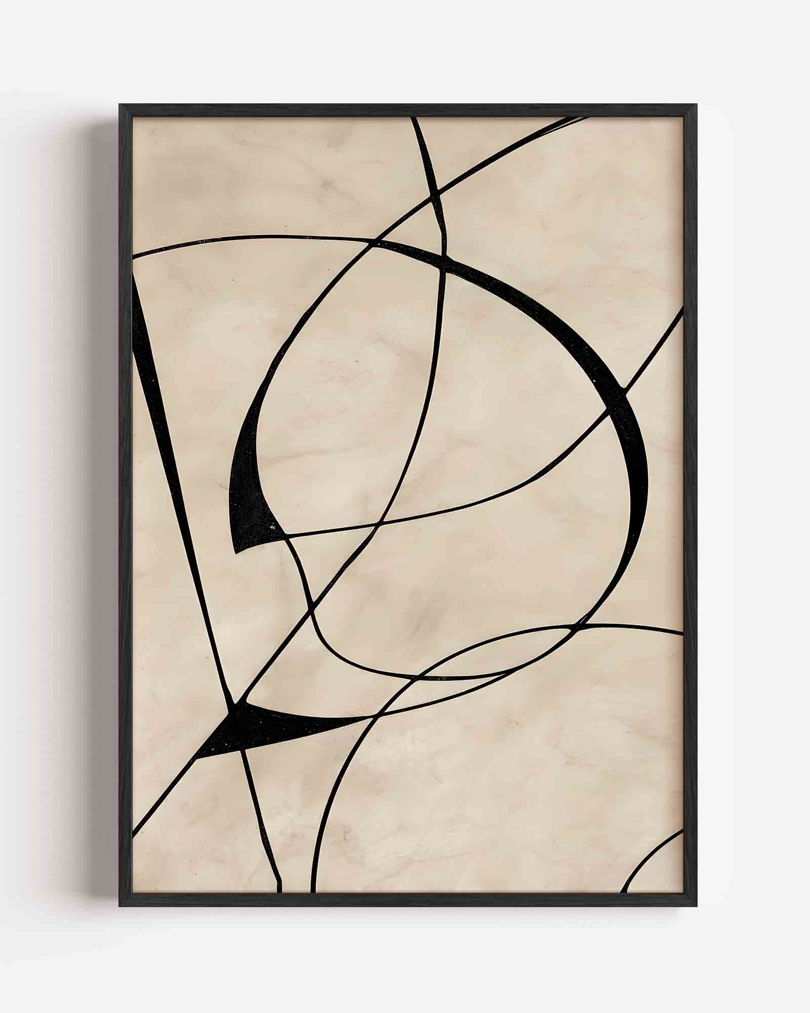 Abstracte lijnen Poster