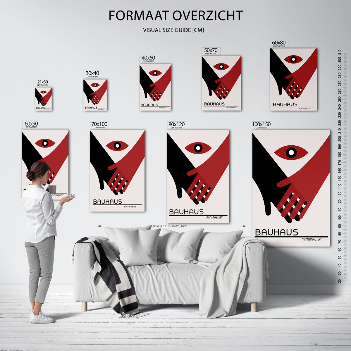 Handen en oog Poster
