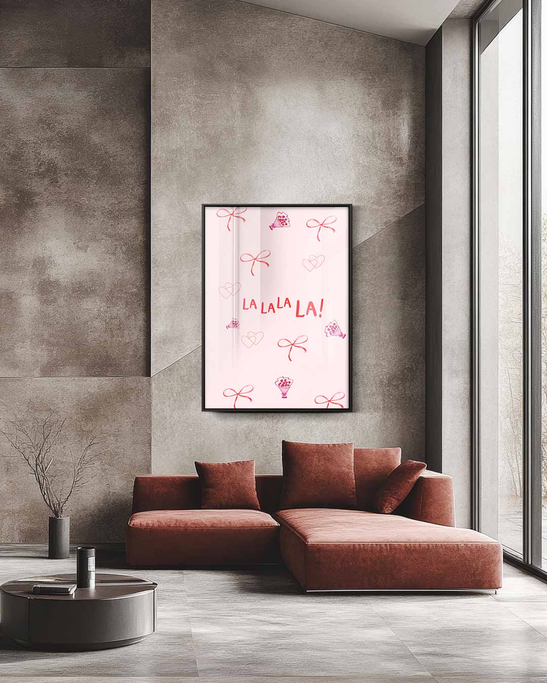 Romantische Blos Boodschap Kunstwerk-canvas-dibond-plexiglas-wanddecoratie-WallArtistic