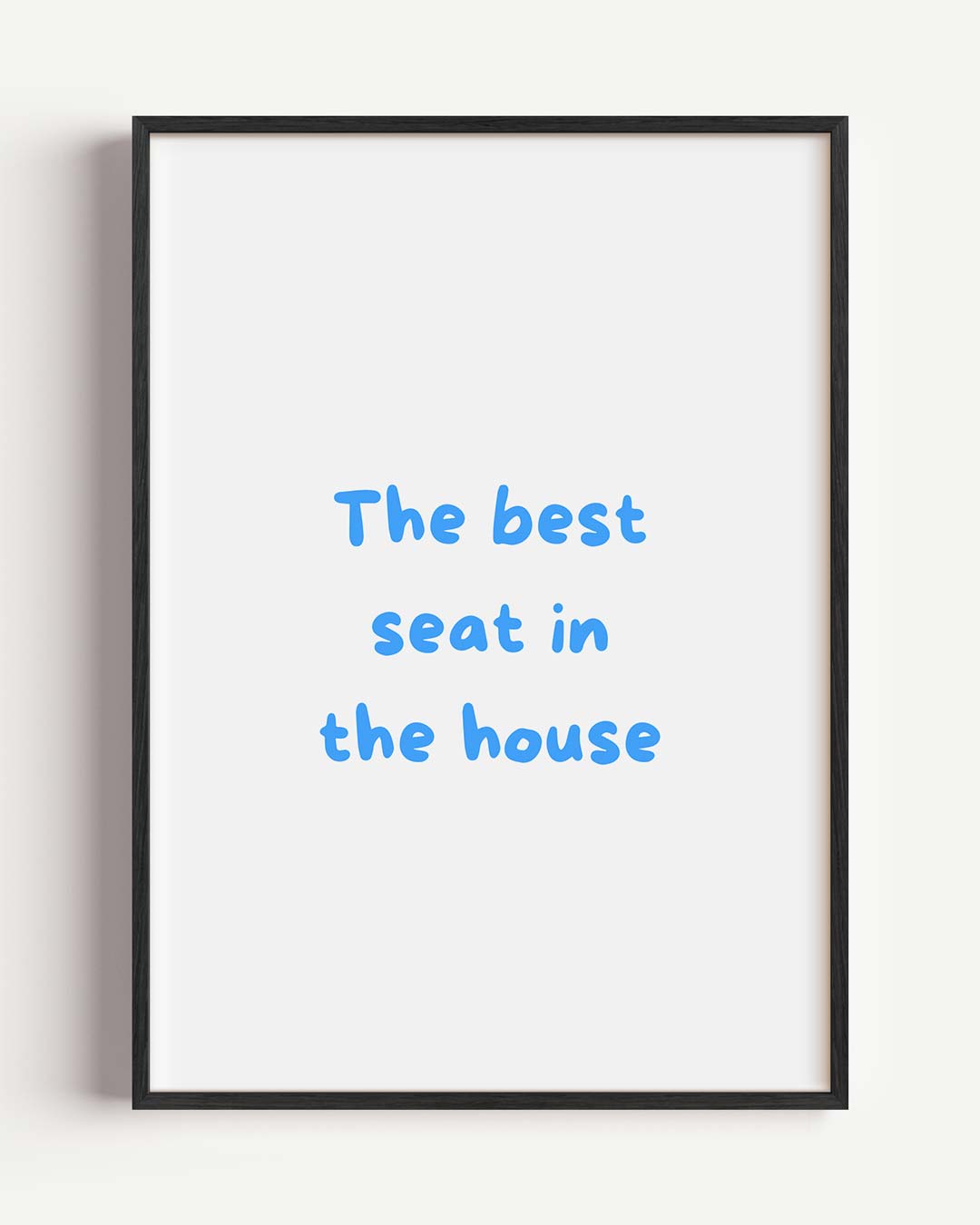 Stijlvolle "Best Seat" Poster-WallArtistic