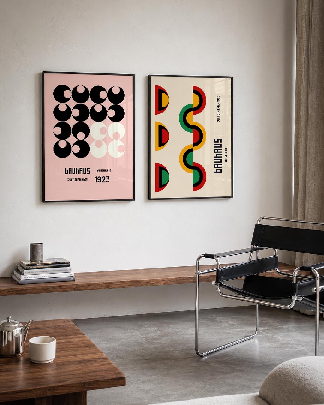 Cirkelritme en kleur Posterset