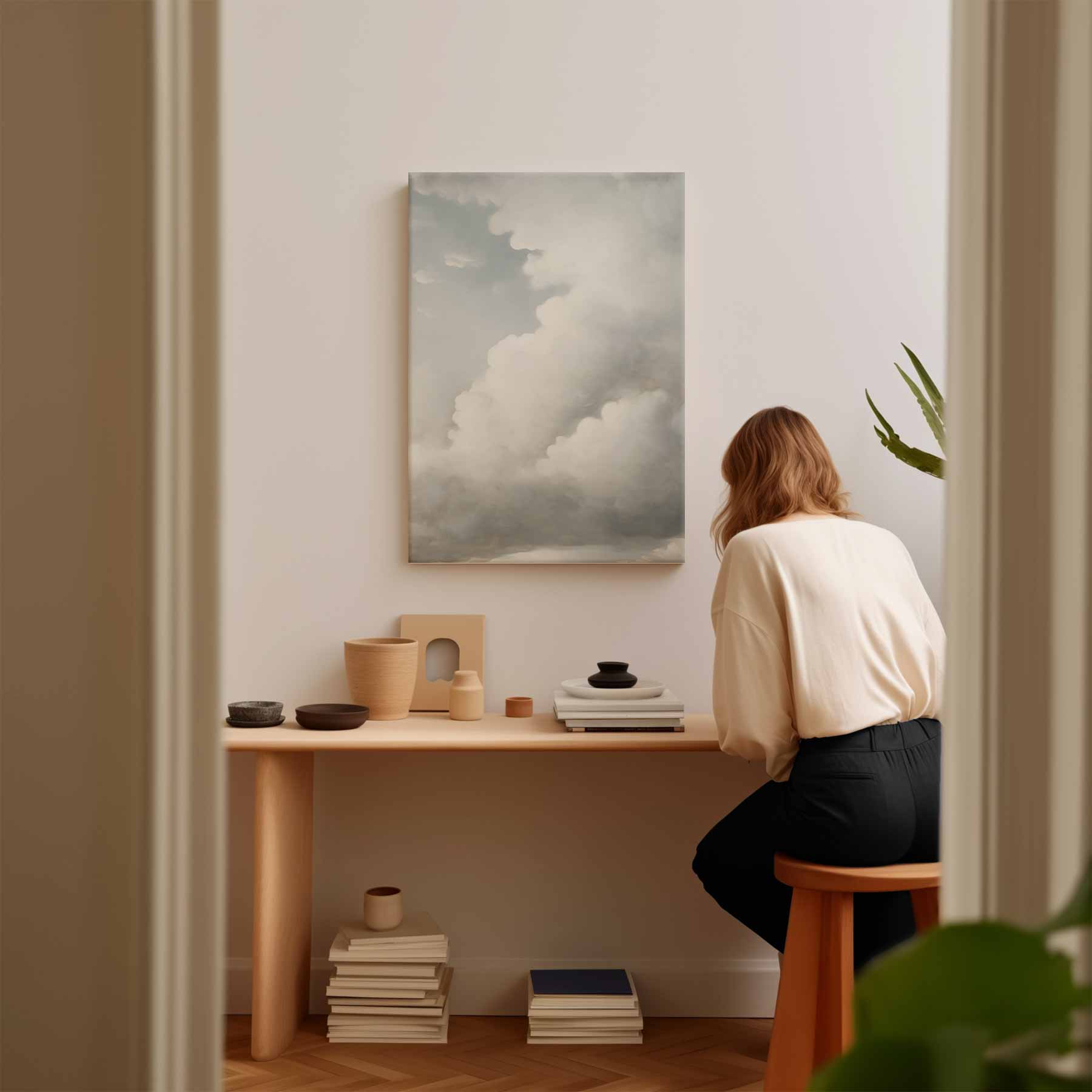Dromerige Wolkenhemel Kunstwerk-canvas-dibond-plexiglas-wanddecoratie-WallArtistic
