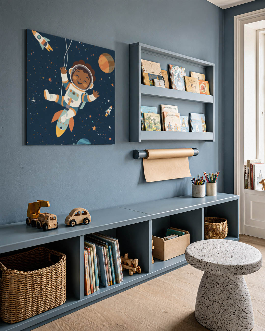 Vrolijke ruimte avontuur Kunstwerk