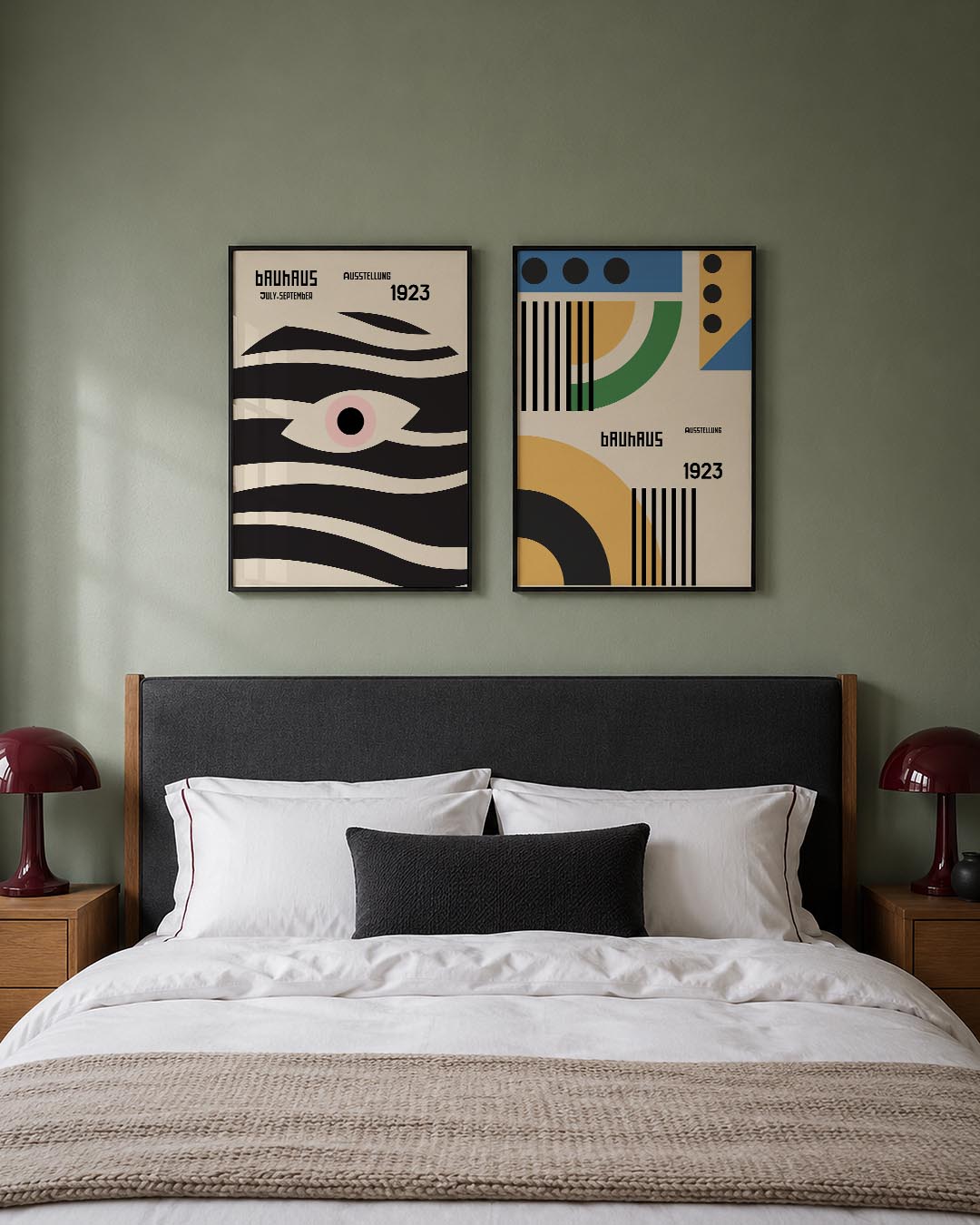 Golvend lijnenspel Posterset