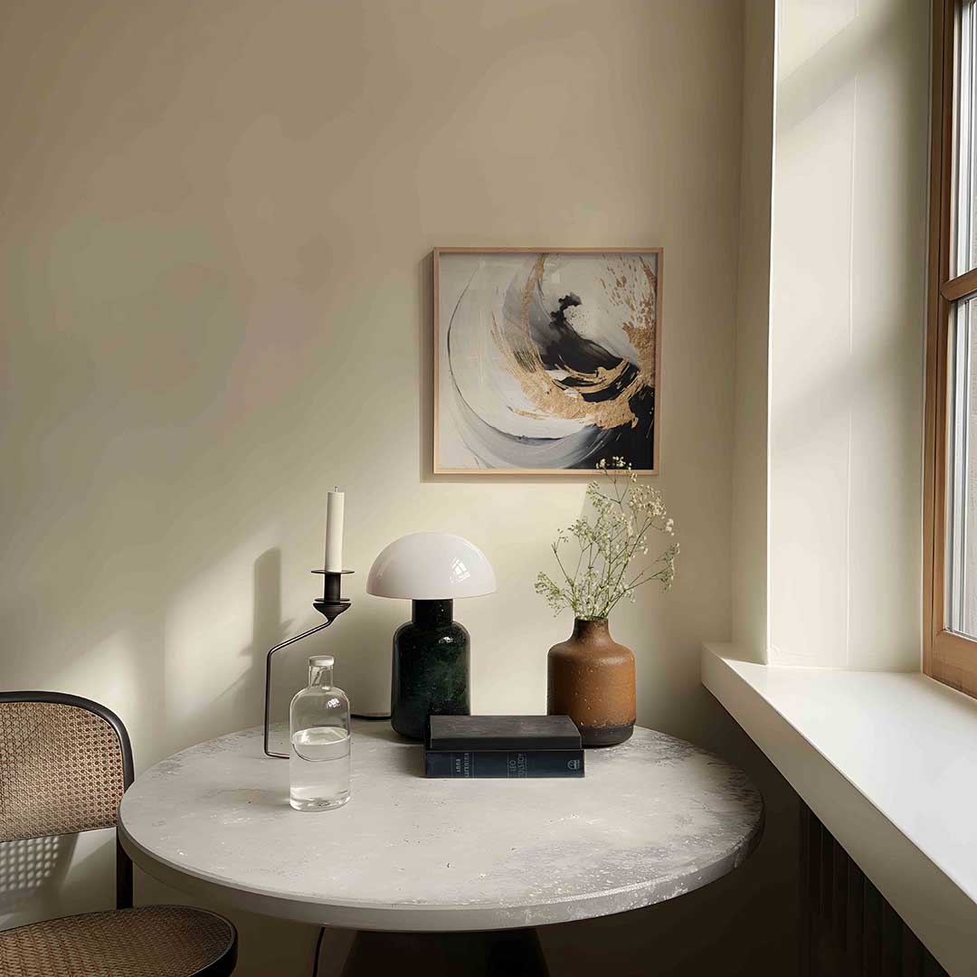 Abstracte zwart en goud Poster