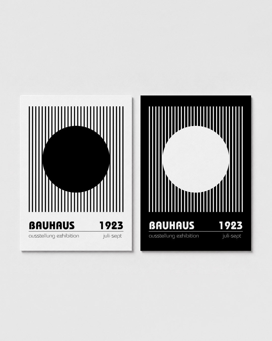 Lijnen en cirkel Posterset