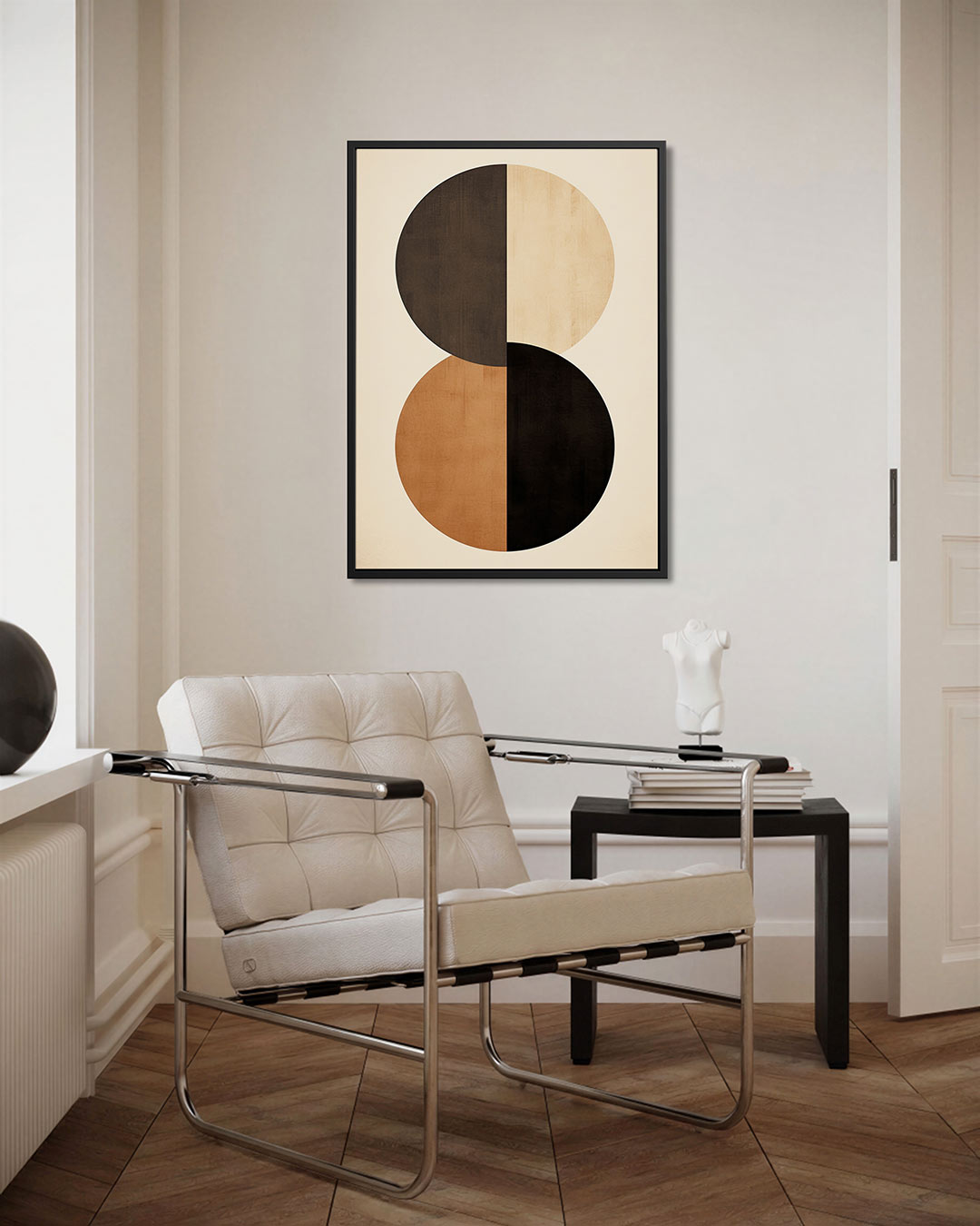 Geometrische cirkelcompositie Kunstwerk