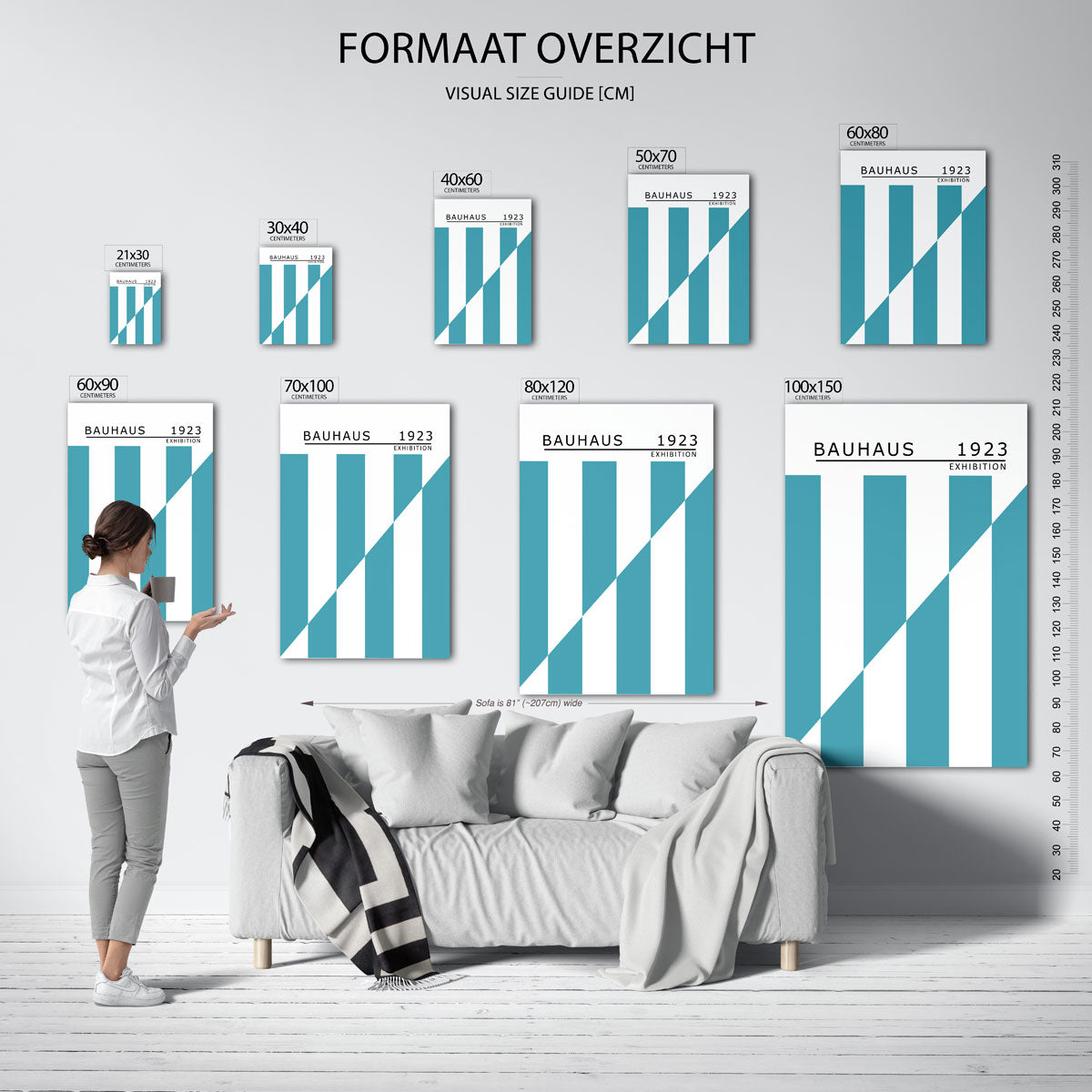 Lijnen en vlakken Poster