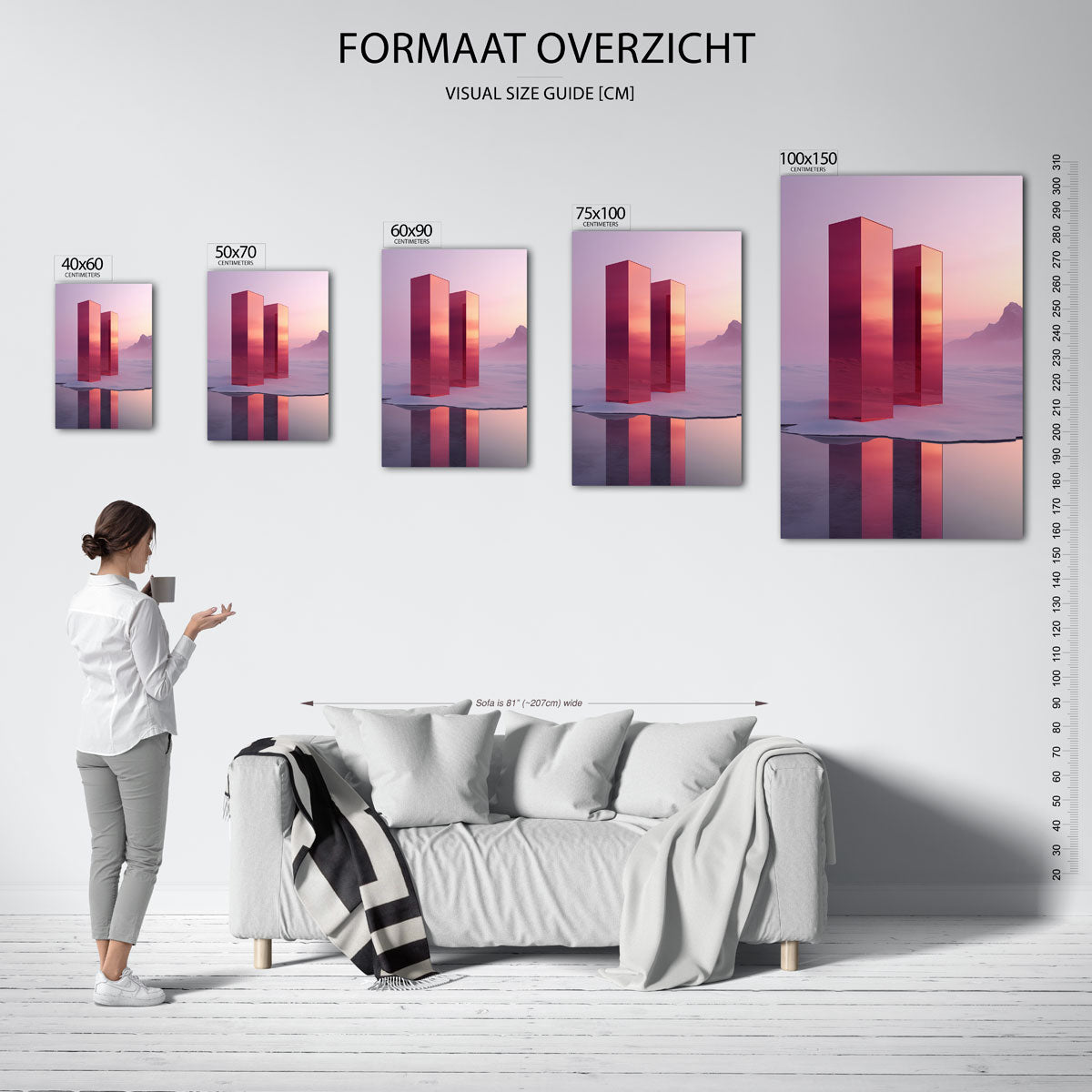 Reflecterende torens Kunstwerk