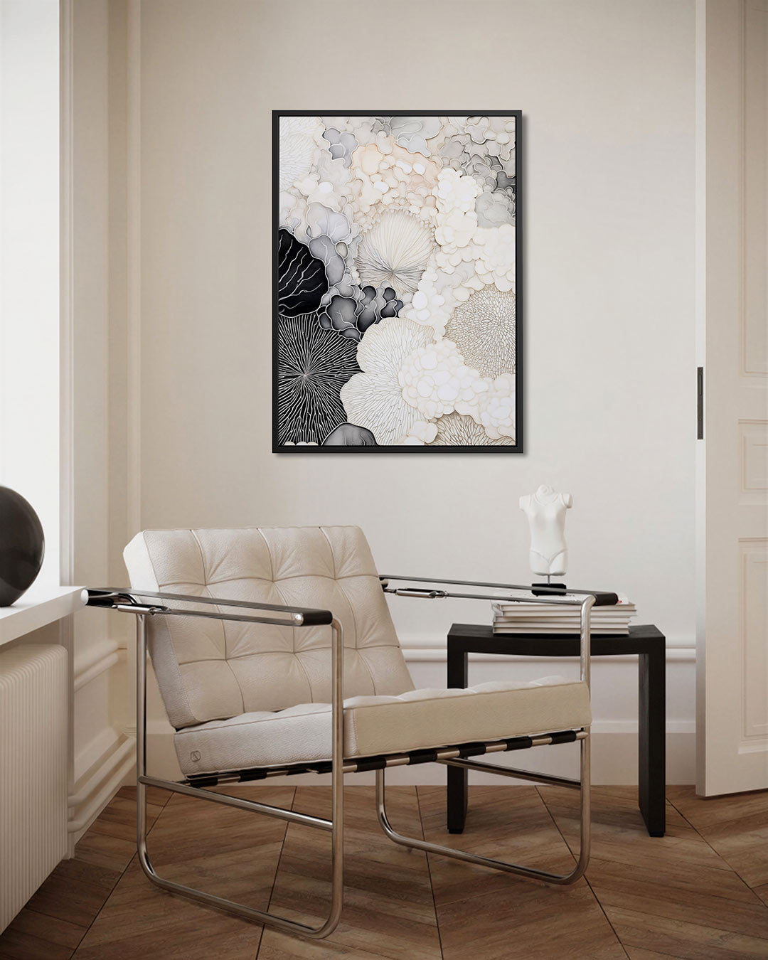Organische vormen compositie Kunstwerk