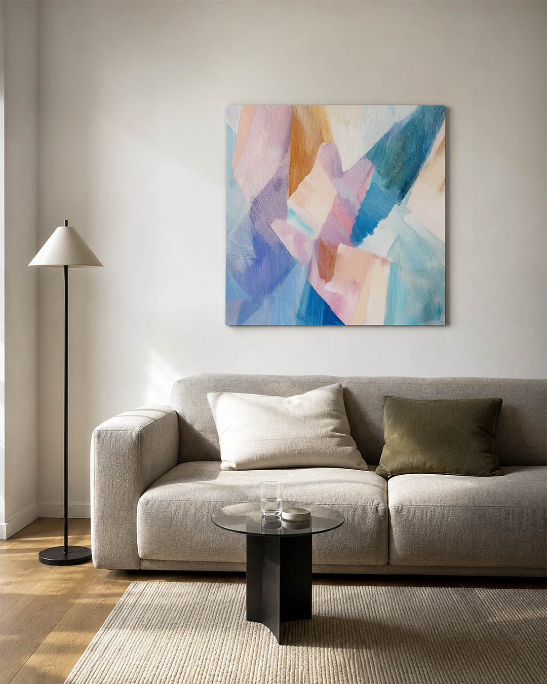 Kleurrijke vormen Kunstwerk