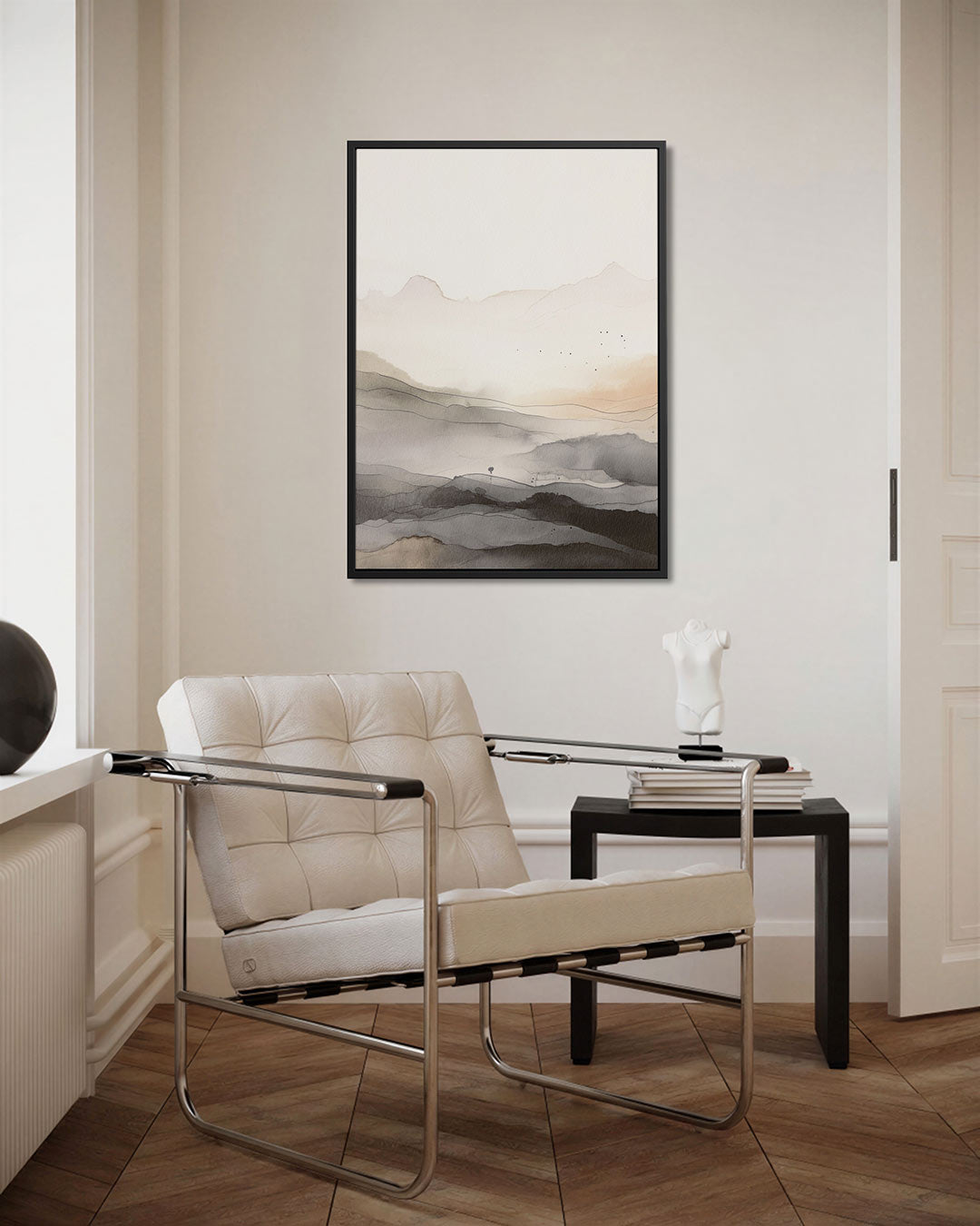 Zachte lijnlandschap Kunstwerk