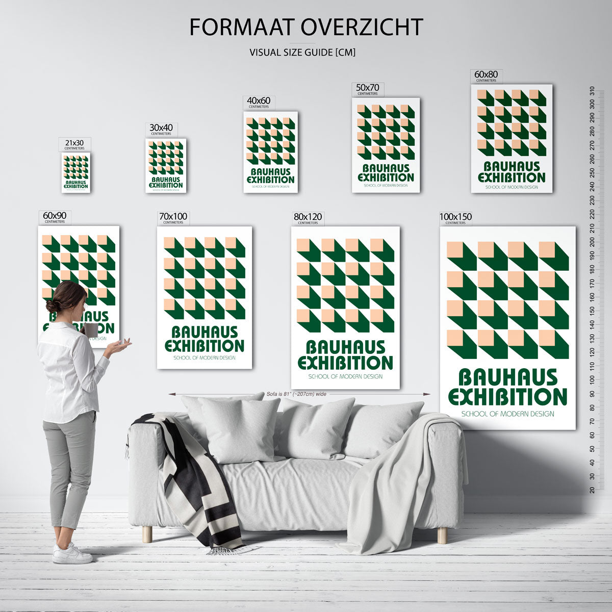 Vorm en schaduw Poster
