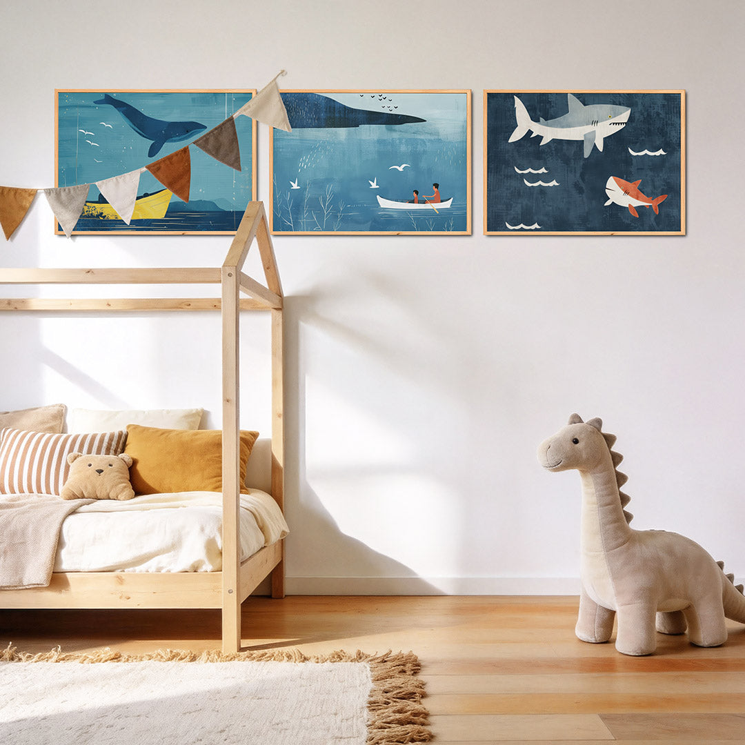 Zee en lucht Posterset
