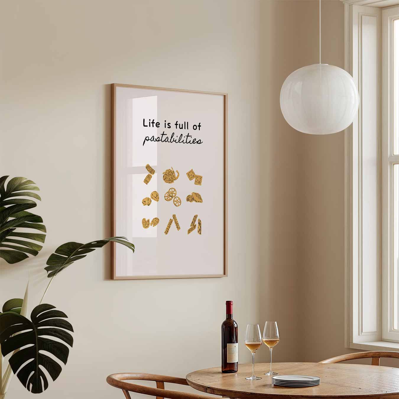 Inspirerende Pasta-Mogelijkheden Poster-WallArtistic
