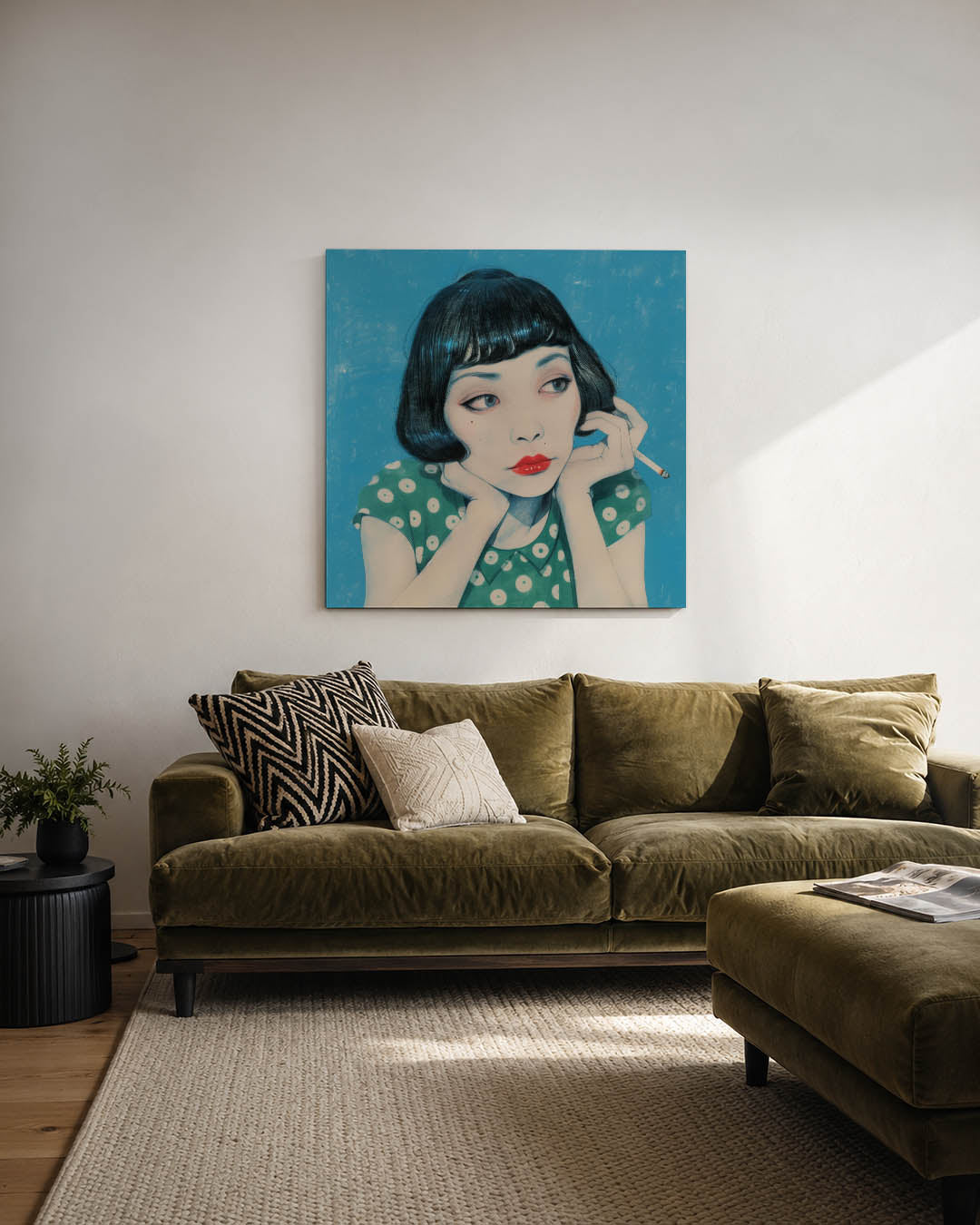 Dromerige blik Kunstwerk