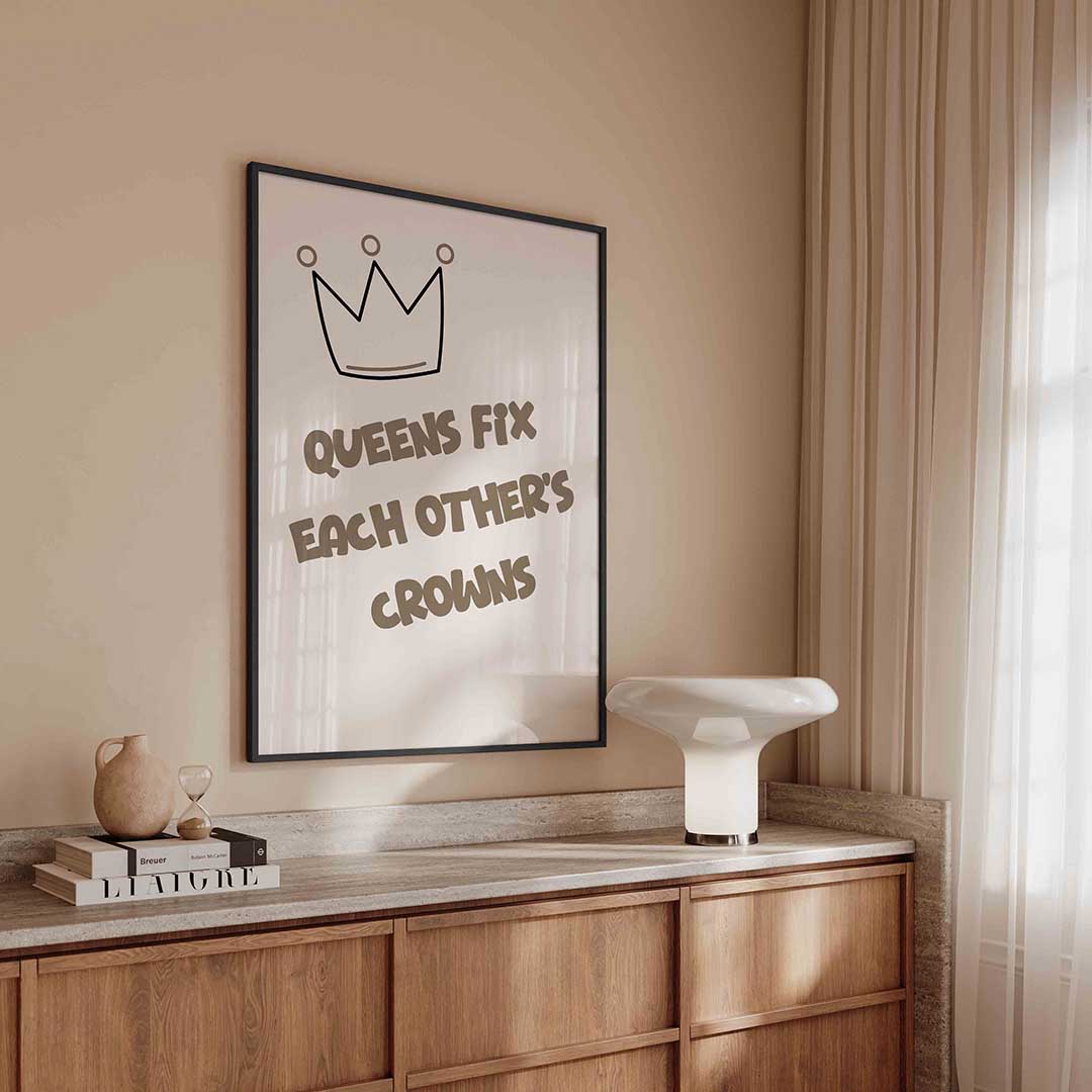 Kroon en tekst Poster